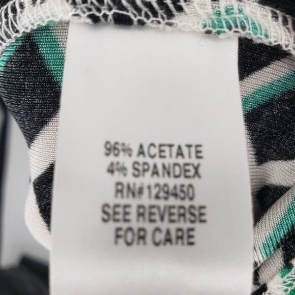 DANA BUCKMAN Travel Anywhere Packable Sheath Dress Floral Leaf Print S NWT - Picture 10 of 11